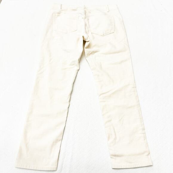 J. Jill Barley Straight Leg Soft Denim Jean Pants Cream Color Size 6 Petite - Picture 3 of 8